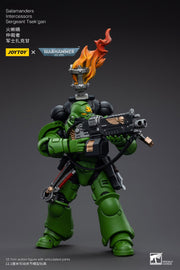 Warhammer 40k JoyToy Actionfigure - Salamanders Intercessors Sergeant Tsek'gan figure for collectors, display and premium shelf presentation