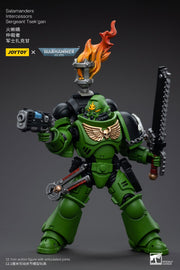 Warhammer 40k JoyToy Actionfigure - Salamanders Intercessors Sergeant Tsek'gan figure for collectors, display and premium shelf presentation