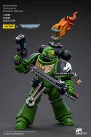 Warhammer 40k JoyToy Actionfigure - Salamanders Intercessors Sergeant Tsek'gan figure for collectors, display and premium shelf presentation