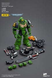 Warhammer 40k JoyToy Actionfigure - Salamanders Intercessors Sergeant Tsek'gan figure for collectors, display and premium shelf presentation
