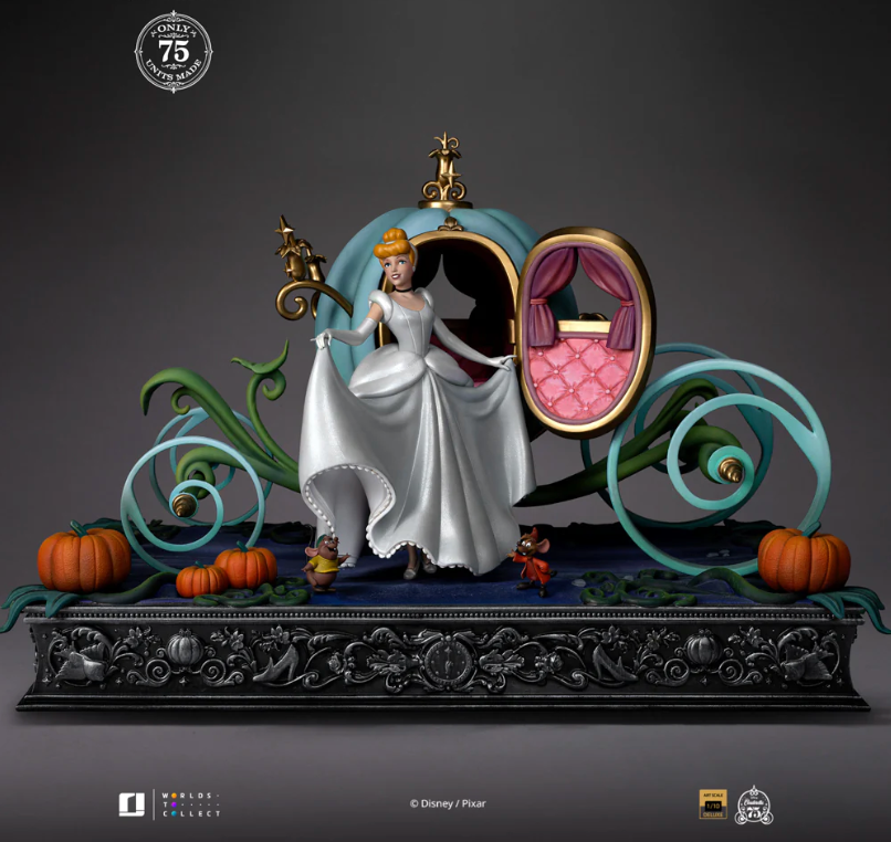 Disney Classics - Cinderella Deluxe Art Scale 1/10 statue from Iron Studios for collectors, display and premium shelf presentation
