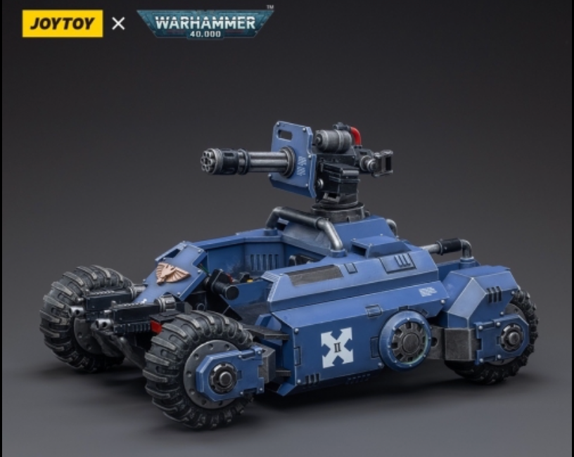 Warhammer 40k JoyToy Actionfigure - Ultramarines Primaris Invader ATV figure for collectors, display and premium shelf presentation