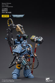 Warhammer 40k JoyToy Actionfigure - Space Wolves Iron Priest Jorin Fellhammer figure for collectors, display and premium shelf presentation