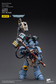 Warhammer 40k JoyToy Actionfigure - Space Wolves Iron Priest Jorin Fellhammer figure for collectors, display and premium shelf presentation
