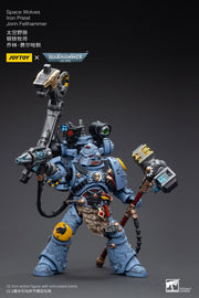 Warhammer 40k JoyToy Actionfigure - Space Wolves Iron Priest Jorin Fellhammer figure for collectors, display and premium shelf presentation