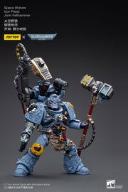 Warhammer 40k JoyToy Actionfigure - Space Wolves Iron Priest Jorin Fellhammer figure for collectors, display and premium shelf presentation