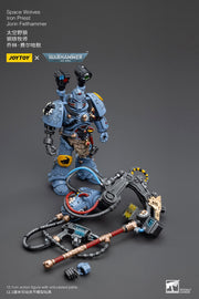 Warhammer 40k JoyToy Actionfigure - Space Wolves Iron Priest Jorin Fellhammer figure for collectors, display and premium shelf presentation