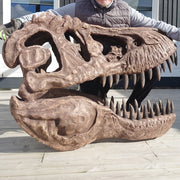 T-Rex Head - Museum Quality IN STOCK replica doll from Real size fossil replica for collectors, display and premium shelf presentation
