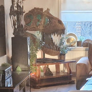 T-Rex Head - Museum Quality IN STOCK replica doll from Real size fossil replica for collectors, display and premium shelf presentation