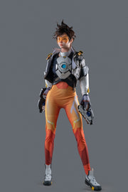 Tracer (Overwatch) Realistic Silicone 1:1 Replica Cosplay Model Doll (Game Lady Studio)