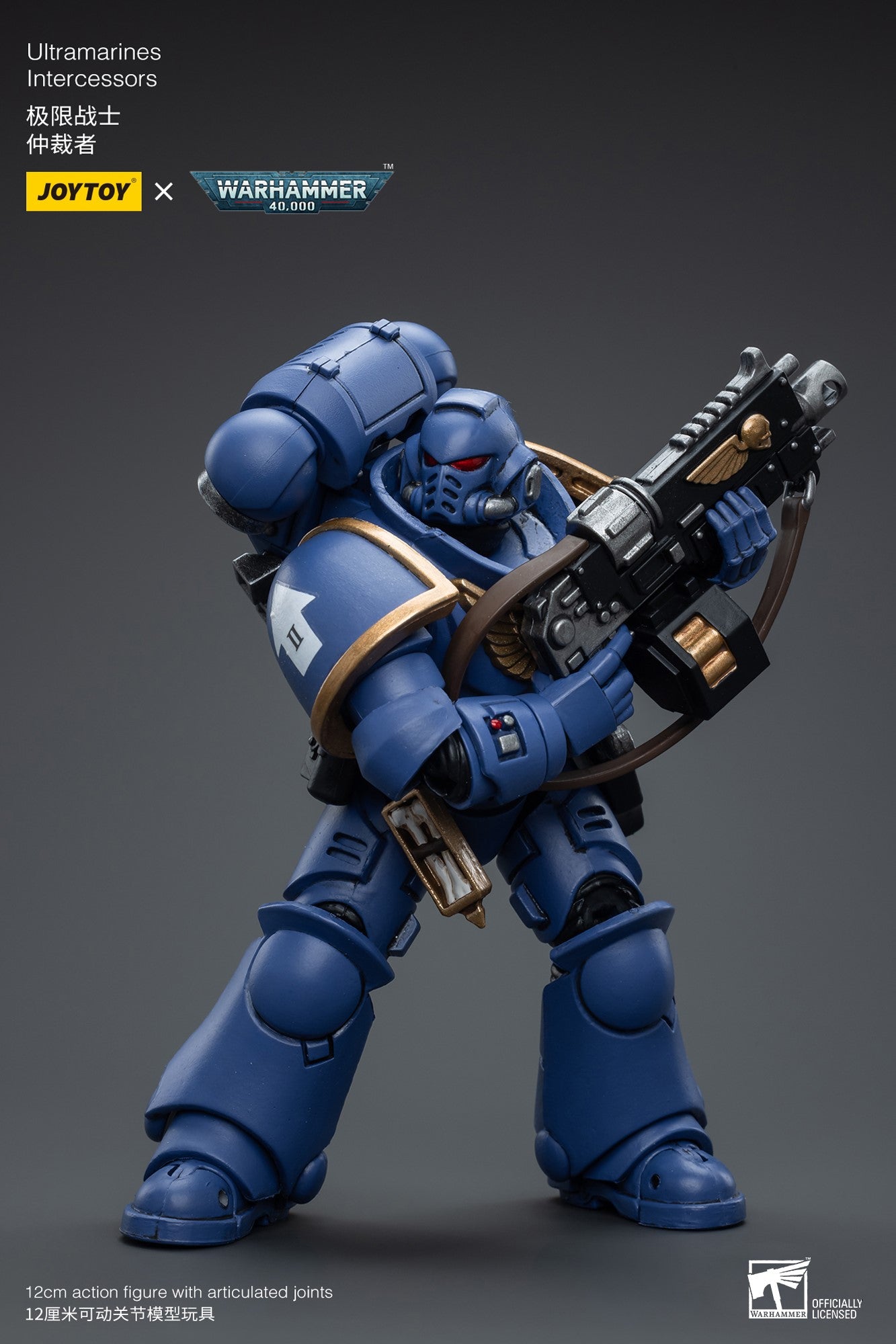 Warhammer 40k JoyToy Actionfigure - Ultramarines Intercessors figure from Ver. 2 for collectors, display and premium shelf presentation