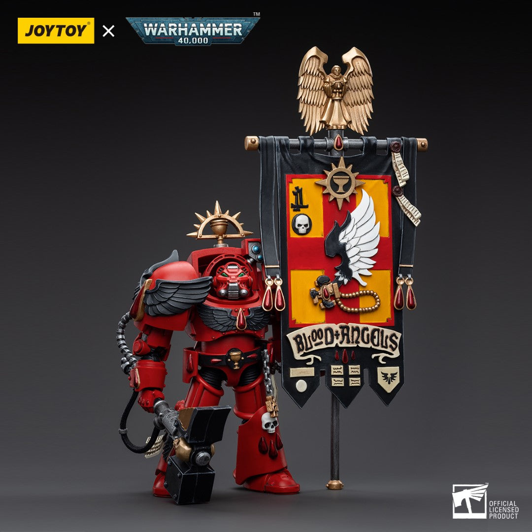 Warhammer 40k JoyToy Actionfigure - Blood Angels Ancient Brother Leonid figure for collectors, display and premium shelf presentation