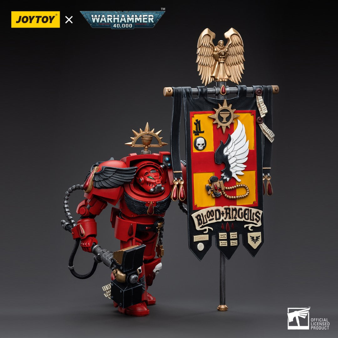 Warhammer 40k JoyToy Actionfigure - Blood Angels Ancient Brother Leonid figure for collectors, display and premium shelf presentation