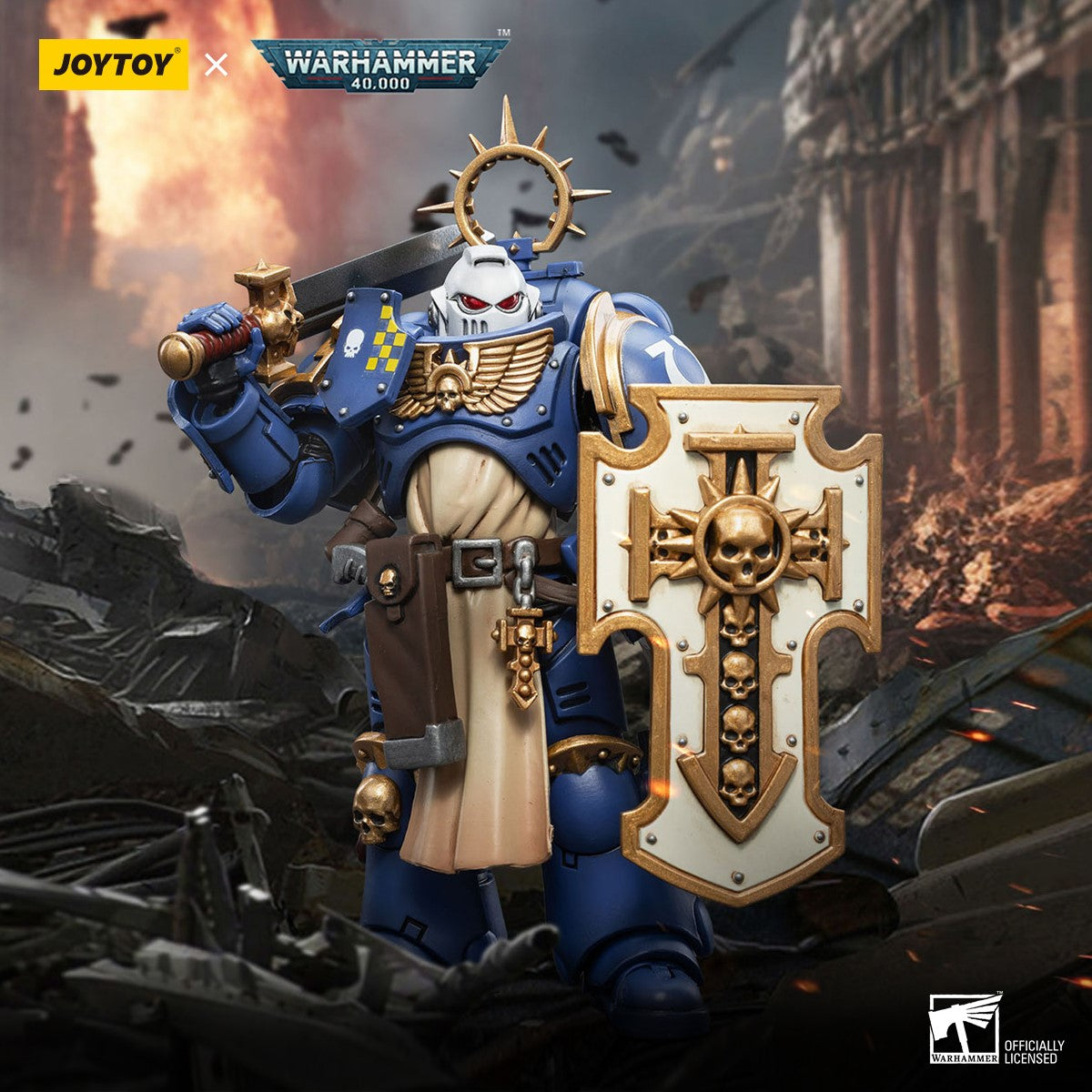 Warhammer 40k JoyToy Actionfigure - Ultramarines Bladeguard Veteran 02 figure for collectors, display and premium shelf presentation