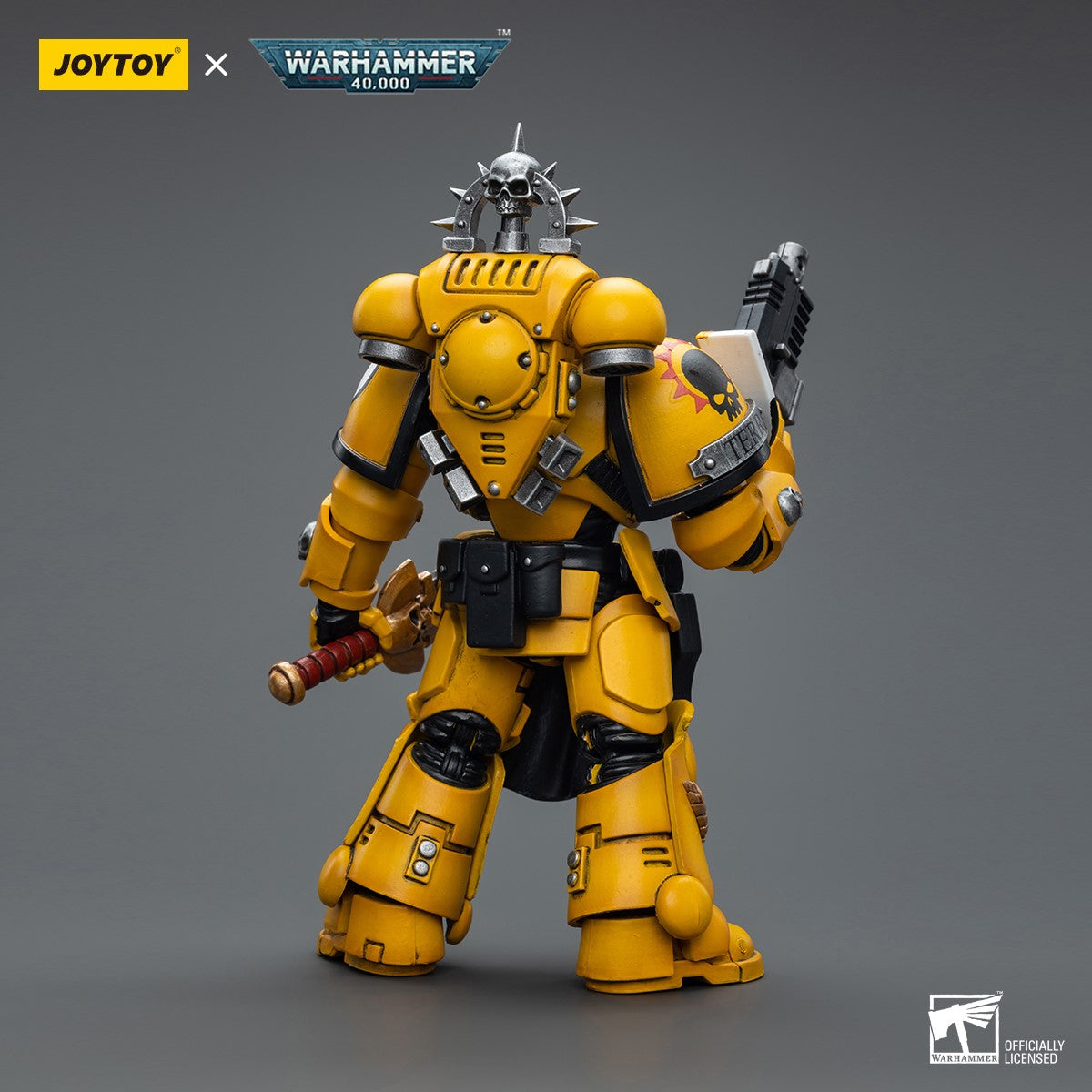 Warhammer 40k JoyToy Actionfigure - Imperial Fists Lieutenant with Power Sword figure for collectors, display and premium shelf presentation