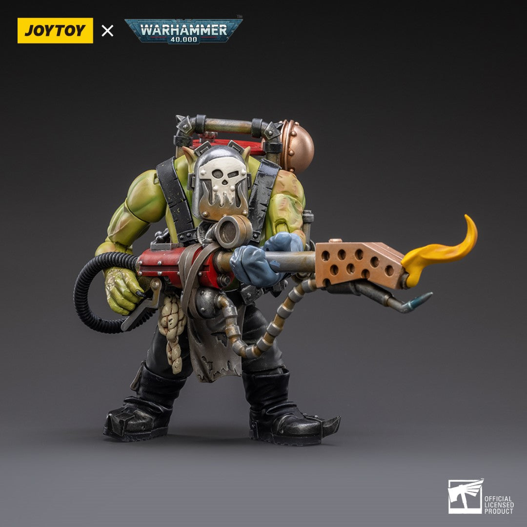 Warhammer 40k JoyToy Actionfigure - Ork Kommandos Burna Boy Ragrob figure for collectors, display and premium shelf presentation