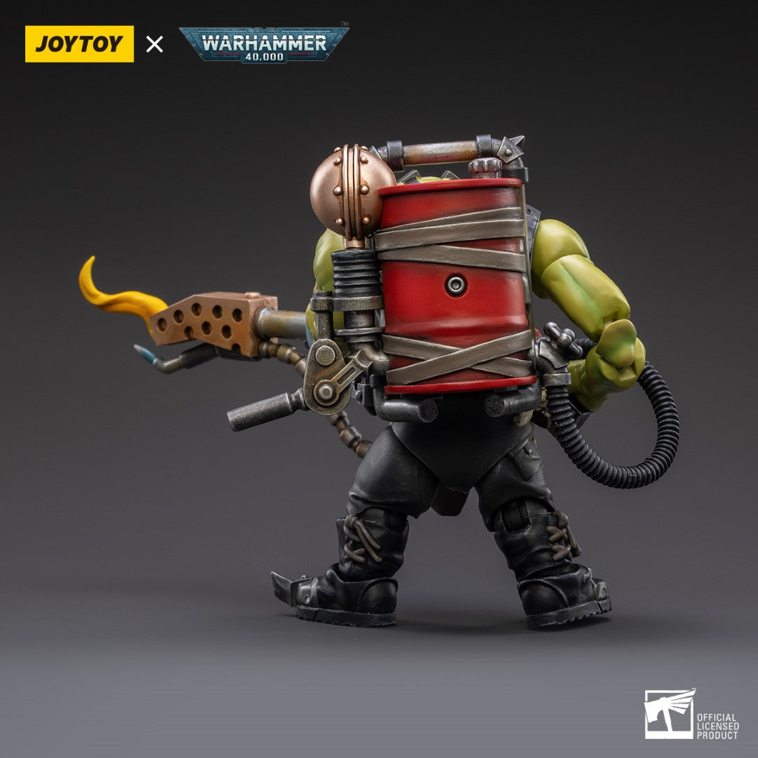 Warhammer 40k JoyToy Actionfigure - Ork Kommandos Burna Boy Ragrob figure for collectors, display and premium shelf presentation
