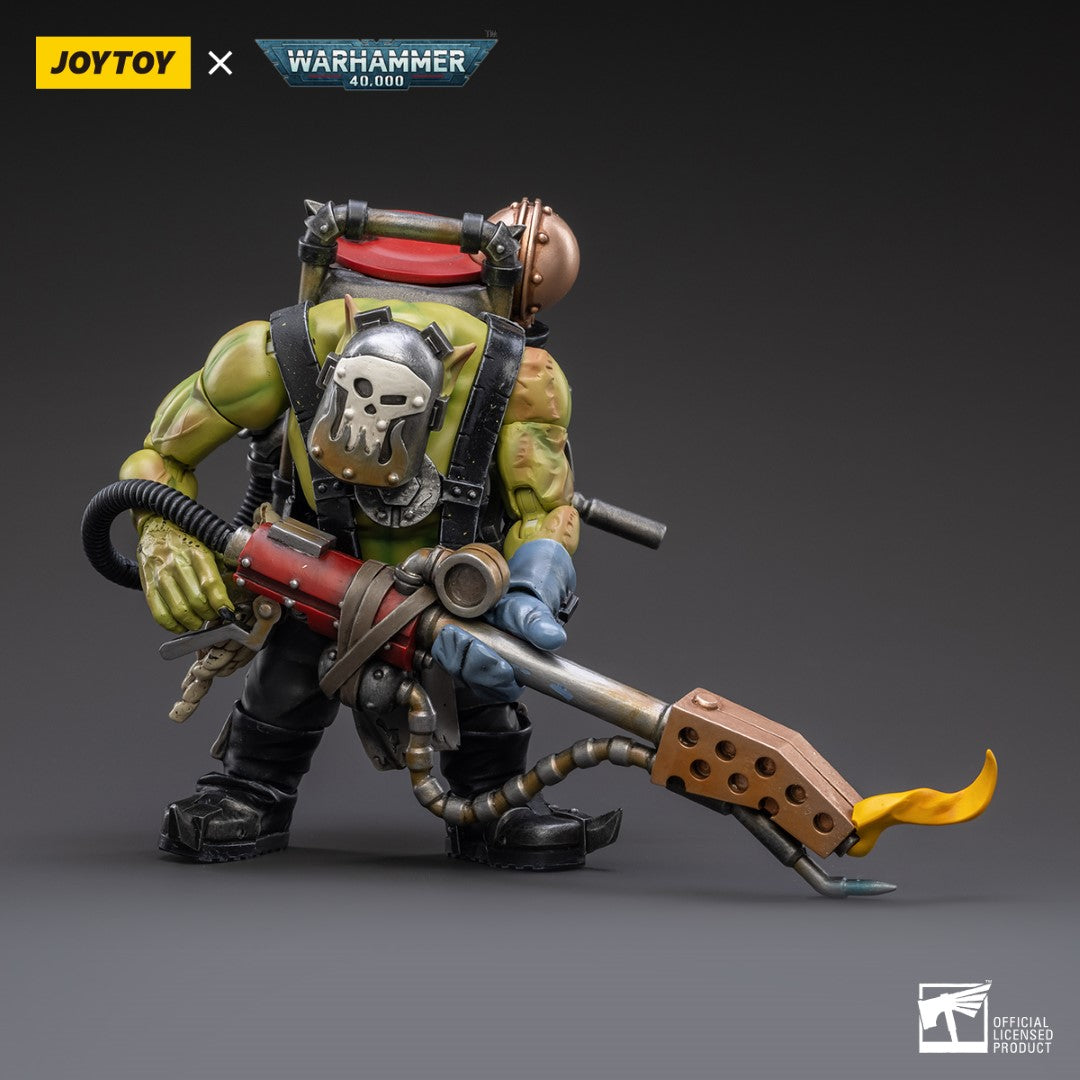 Warhammer 40k JoyToy Actionfigure - Ork Kommandos Burna Boy Ragrob figure for collectors, display and premium shelf presentation