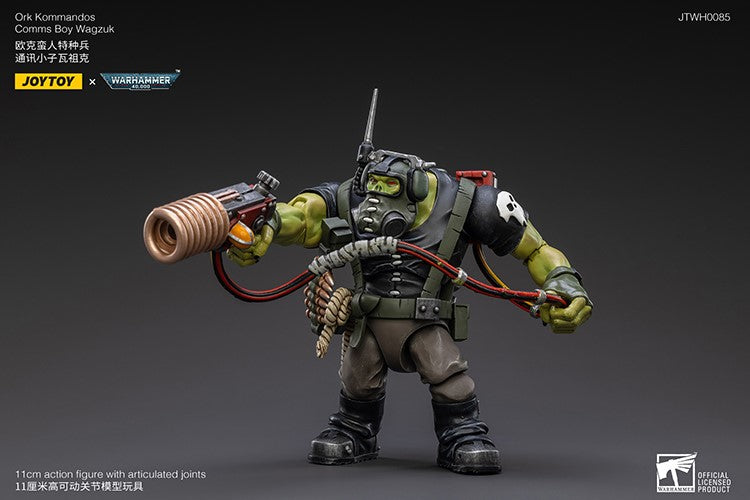 Warhammer 40k JoyToy Actionfigure - Ork Kommandos Comms Boy Wagzuk figure for collectors, display and premium shelf presentation