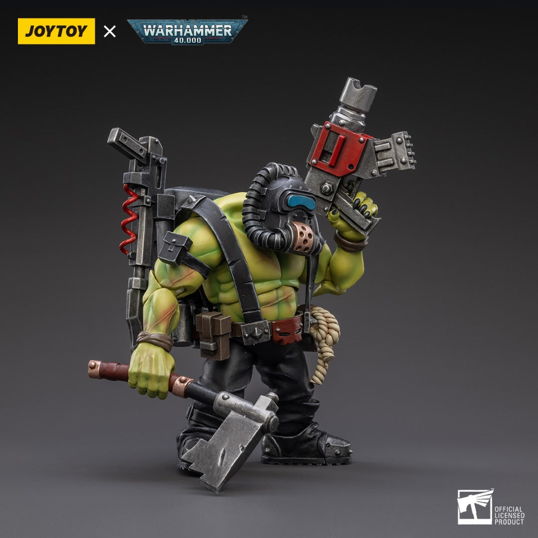 Warhammer 40k JoyToy Actionfigure - Ork Kommandos Dakka Boy Snarit figure for collectors, display and premium shelf presentation