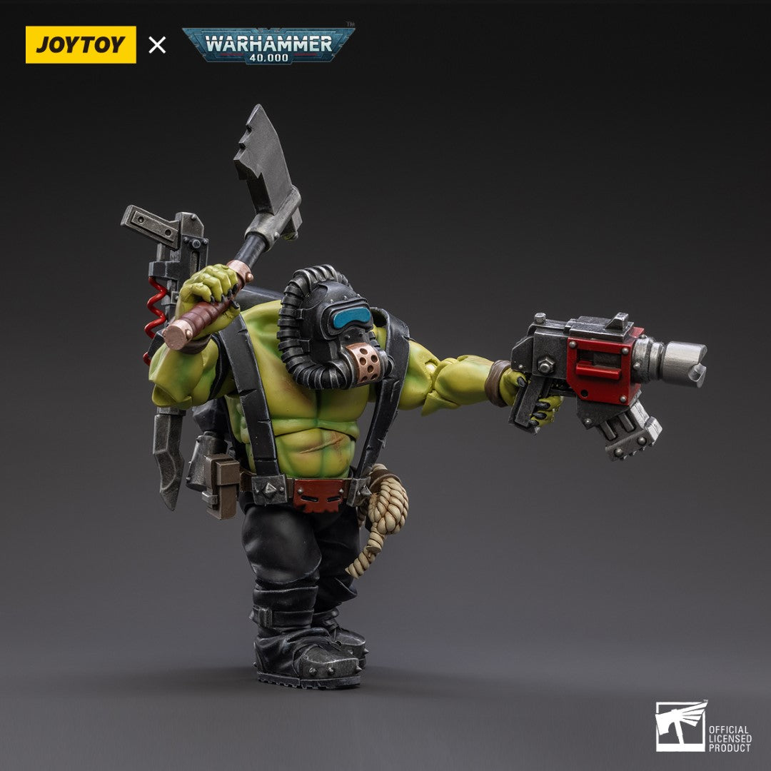 Warhammer 40k JoyToy Actionfigure - Ork Kommandos Dakka Boy Snarit figure for collectors, display and premium shelf presentation