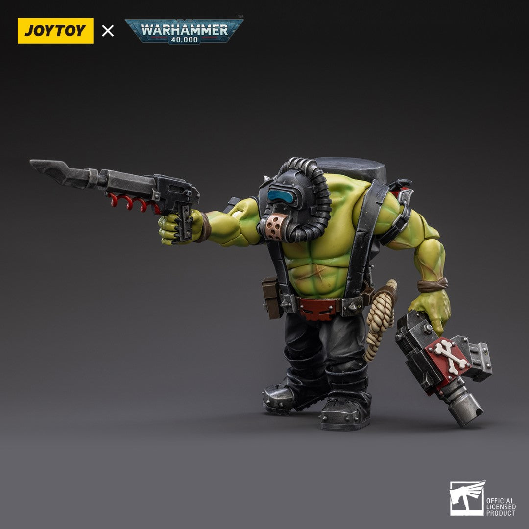 Warhammer 40k JoyToy Actionfigure - Ork Kommandos Dakka Boy Rotbilge figure for collectors, display and premium shelf presentation