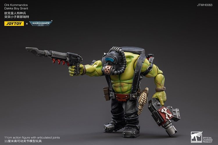 Warhammer 40k JoyToy Actionfigure - Ork Kommandos Dakka Boy Snarit figure for collectors, display and premium shelf presentation