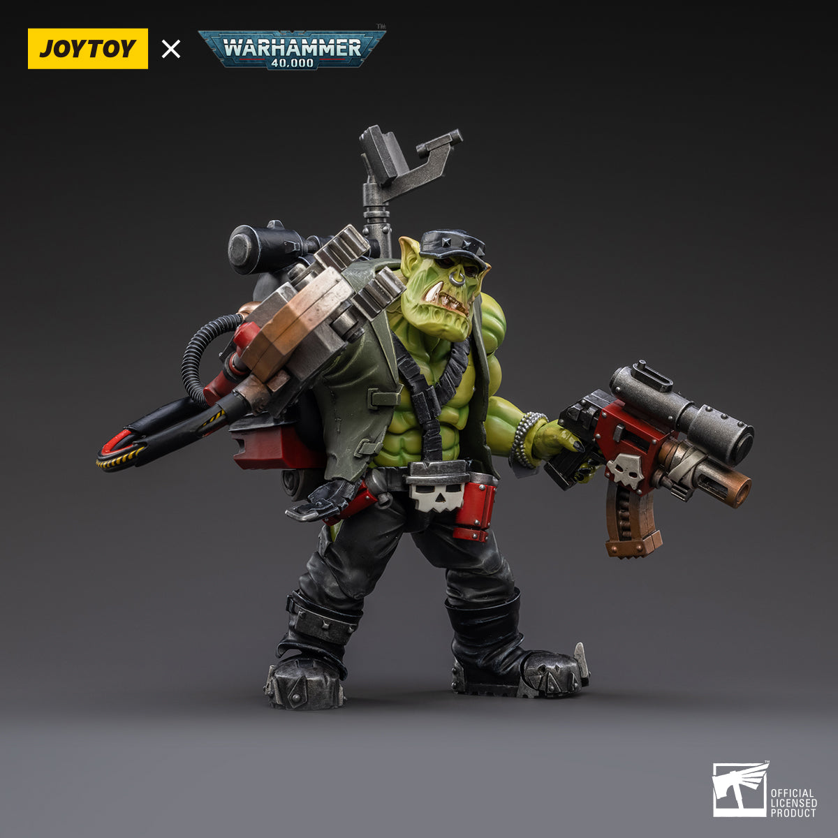 Warhammer 40k JoyToy Actionfigure - Ork Kommandos Nob Nazbog figure for collectors, display and premium shelf presentation