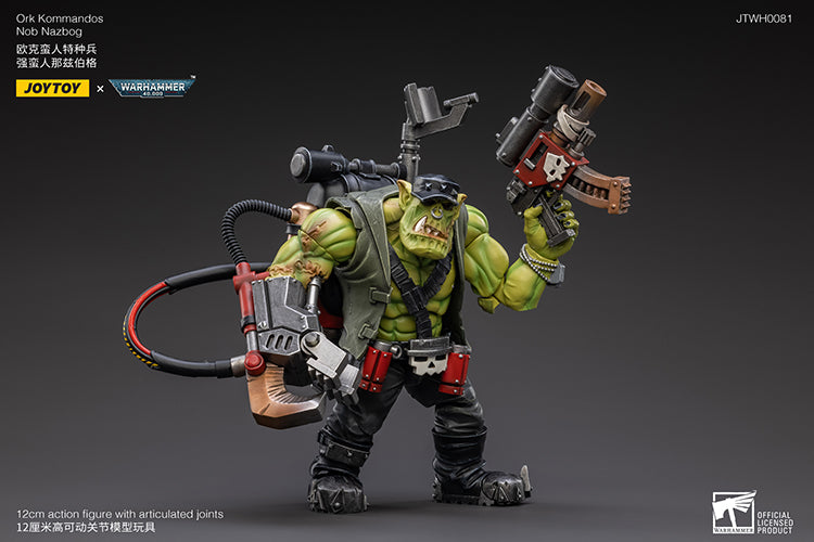 Warhammer 40k JoyToy Actionfigure - Ork Kommandos Nob Nazbog figure for collectors, display and premium shelf presentation