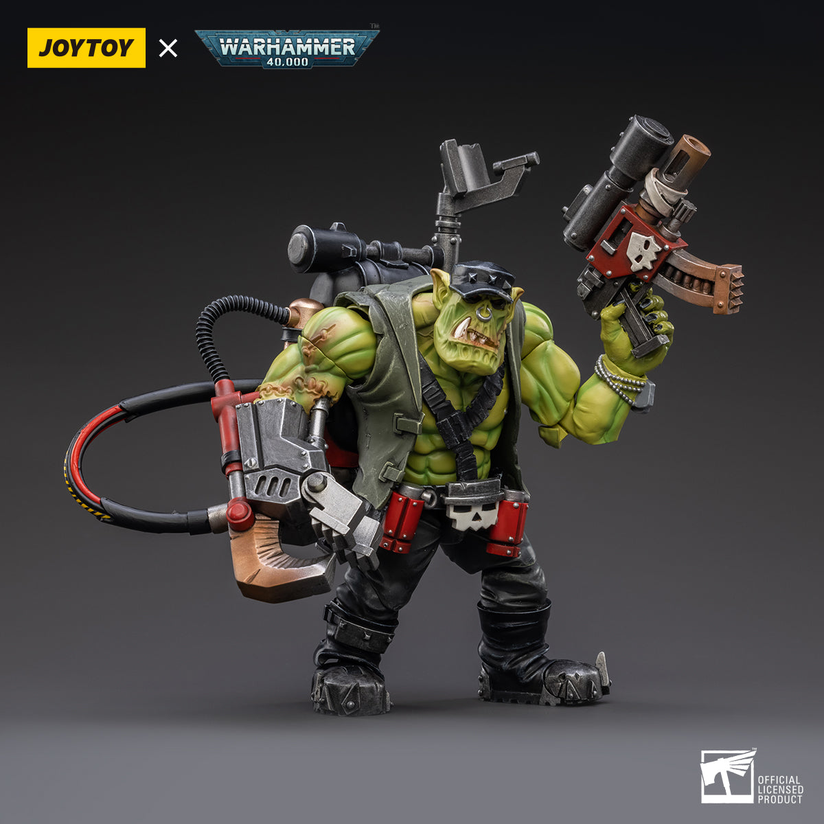 Warhammer 40k JoyToy Actionfigure - Ork Kommandos Nob Nazbog figure for collectors, display and premium shelf presentation