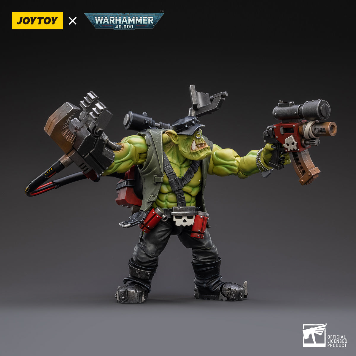 Warhammer 40k JoyToy Actionfigure - Ork Kommandos Nob Nazbog figure for collectors, display and premium shelf presentation