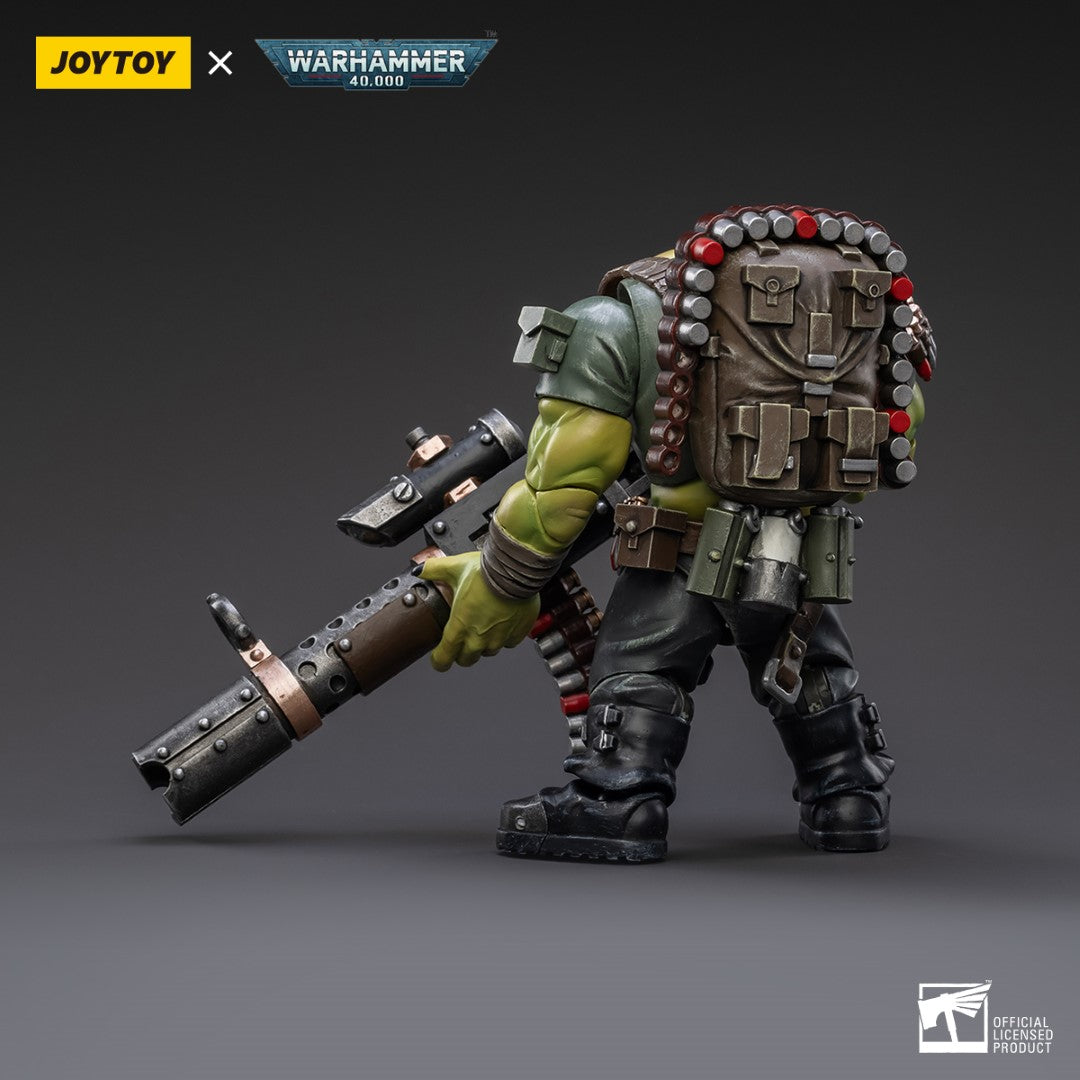 Warhammer 40k JoyToy Actionfigure - Ork Kommandos Snipa Boy Balrukk figure for collectors, display and premium shelf presentation