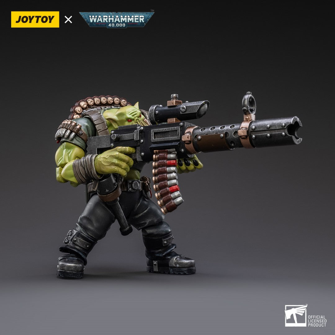Warhammer 40k JoyToy Actionfigure - Ork Kommandos Snipa Boy Balrukk figure for collectors, display and premium shelf presentation