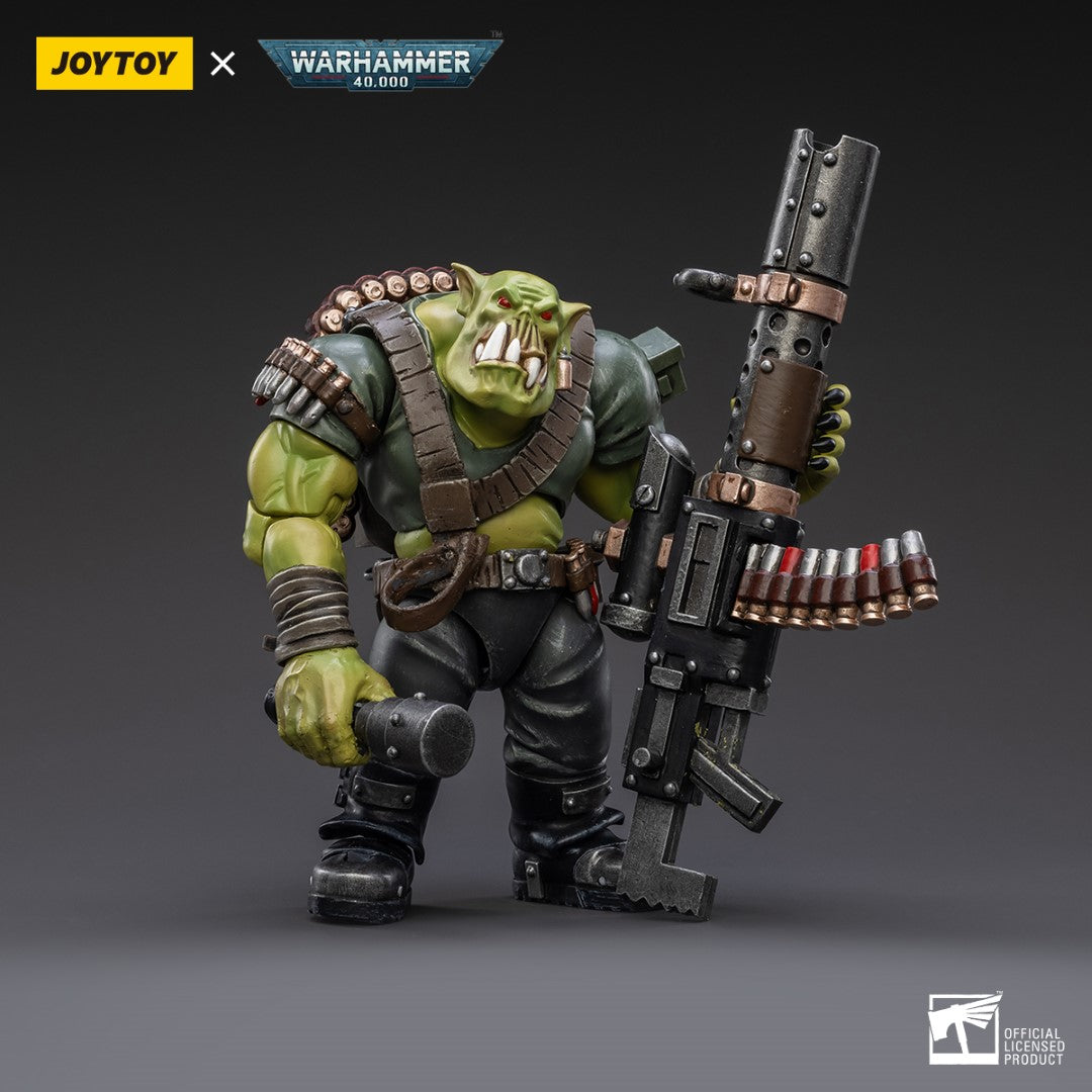 Warhammer 40k JoyToy Actionfigure - Ork Kommandos Snipa Boy Balrukk figure for collectors, display and premium shelf presentation