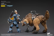 Warhammer 40k JoyToy Actionfigure - Space Wolves Thunderwolf Cavalry Bjane figure for collectors, display and premium shelf presentation