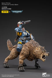 Warhammer 40k JoyToy Actionfigure - Space Wolves Thunderwolf Cavalry Bjane figure for collectors, display and premium shelf presentation