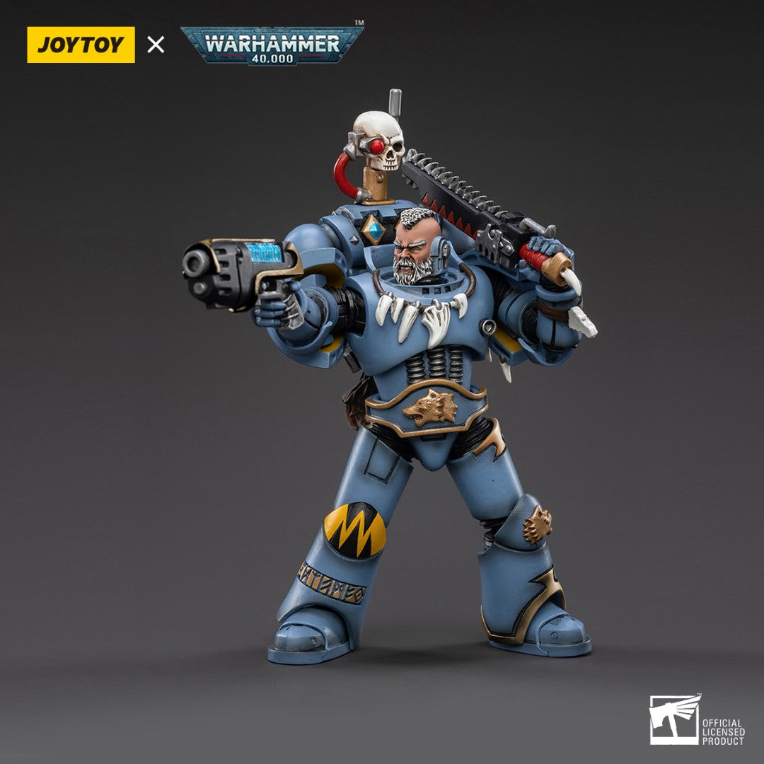 Warhammer 40k JoyToy Actionfigure - Space Wolves Thunderwolf Cavalry Bjane figure for collectors, display and premium shelf presentation