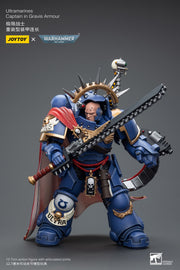 Warhammer 40k JoyToy Actionfigure - Ultramarines Captain in Gravis Armour figure for collectors, display and premium shelf presentation