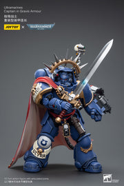Warhammer 40k JoyToy Actionfigure - Ultramarines Captain in Gravis Armour figure for collectors, display and premium shelf presentation