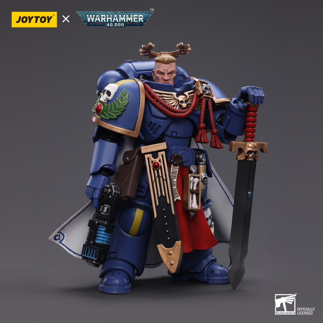 Warhammer 40k JoyToy Actionfigure - Ultramarines Primaris Captain with Power Sword and Plasma Pistol figure for collectors, display and