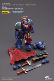 Warhammer 40k JoyToy Actionfigure - Ultramarines Primaris Captain with Power Sword and Plasma Pistol figure for collectors, display and