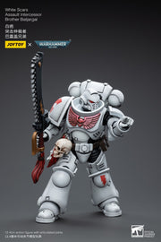 Warhammer 40k JoyToy Actionfigure - White Scars Assault lntercessor Brother Batjargal figure for collectors, display and premium shelf