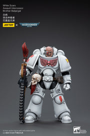 Warhammer 40k JoyToy Actionfigure - White Scars Assault lntercessor Brother Batjargal figure for collectors, display and premium shelf