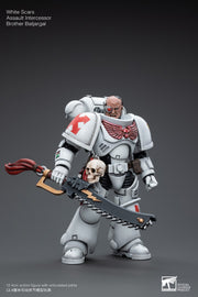 Warhammer 40k JoyToy Actionfigure - White Scars Assault lntercessor Brother Batjargal figure for collectors, display and premium shelf