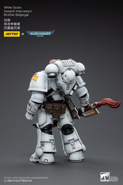 Warhammer 40k JoyToy Actionfigure - White Scars Assault lntercessor Brother Batjargal figure for collectors, display and premium shelf