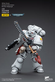 Warhammer 40k JoyToy Actionfigure - White Scars Assault lntercessor Brother Batjargal figure for collectors, display and premium shelf