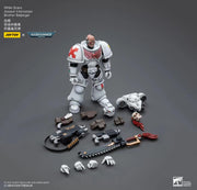 Warhammer 40k JoyToy Actionfigure - White Scars Assault lntercessor Brother Batjargal figure for collectors, display and premium shelf
