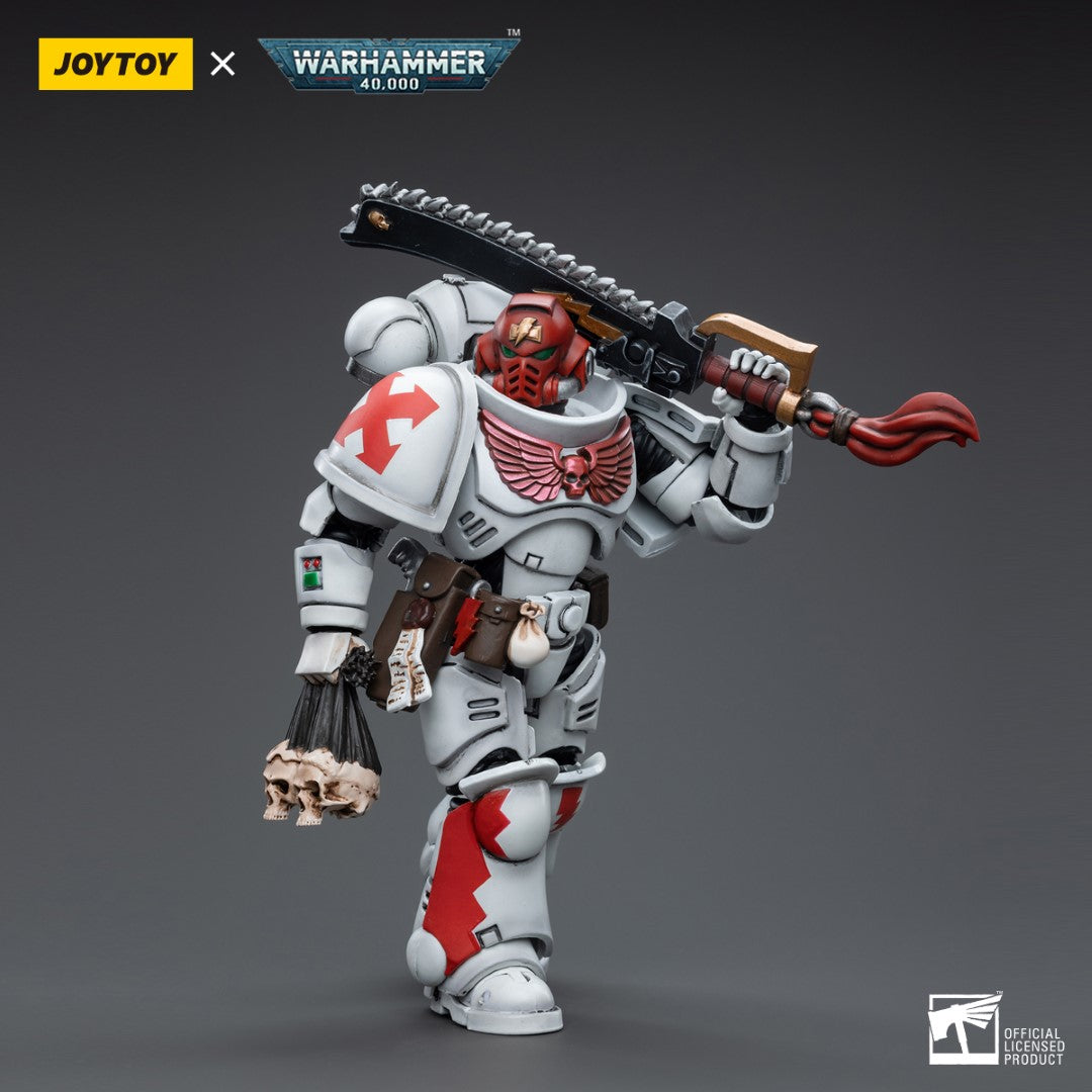 Warhammer 40k JoyToy Actionfigure - White Scars Assault lntercessor Sergeant Tsendbaatar figure for collectors, display and premium shelf