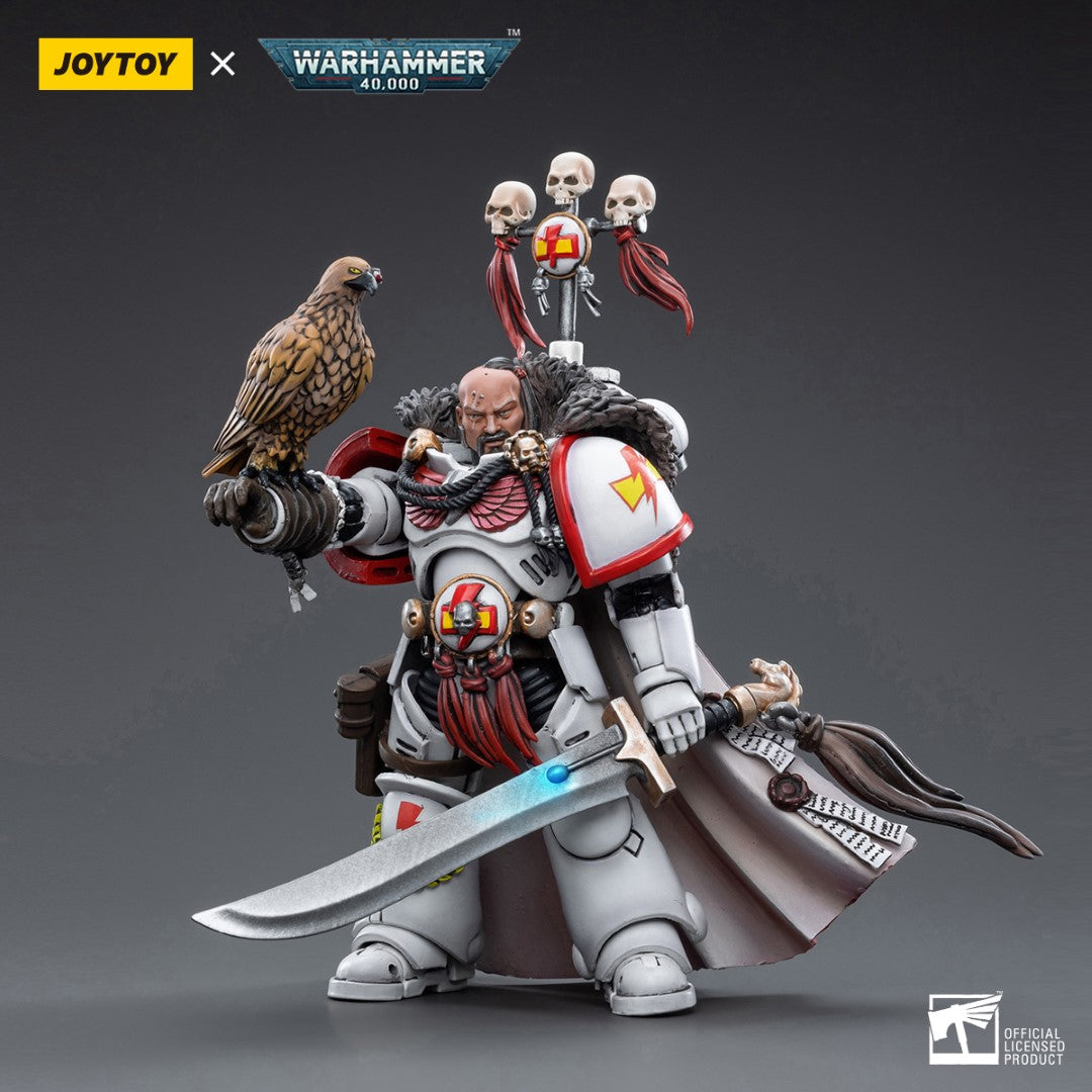 Warhammer 40k JoyToy Actionfigure - White Scars Captain Kor'sarro Khan figure for collectors, display and premium shelf presentation
