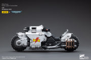 Warhammer 40k JoyToy Actionfigure - White Scars Raider-pattern Combat Bike figure for collectors, display and premium shelf presentation